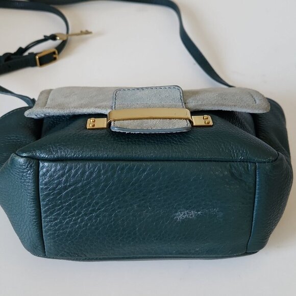 FOSSIL | Alpine Green Ava Crossbody Bag Leather Suede - Picture 5 of 10